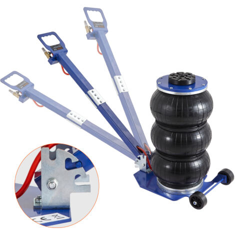 VEVOR Pneumatischer Wagenheber Air Jack 3 t, Blau Dreifachbeutel Luftheber 140-450 mm Hubhöhe Sack Luftwagenheber, 5 Minuten Hub Luftheber Wagenheberheber Wagenheber für SUV, Lkw Blau (1/5)