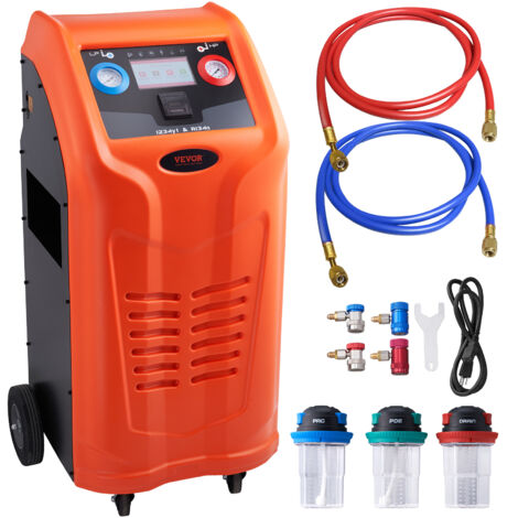 VEVOR Kältemittelabsauggerät Kältemittel Absaugstation, 1000 W Kältemittel Absauggerät Refrigerant Recovery Machine 220-240 V, 0,7 lbs/min Kältemittel Abpumpstation Rückgewinnungsmaschine