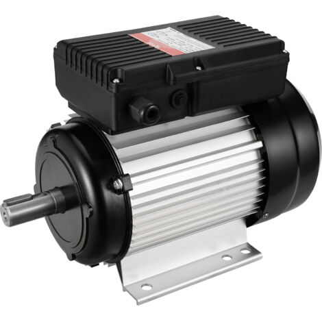 VEVOR 2,2 kW Elektromotor 2800 U/min, Wechselstrom 220–240 V, 13,8 A, 90 l, B3-Rahmen, Luftkompressormotor einphasig,24 mm Keilwelle, Rechts-/Linkslauf für landwirtschaftliche Maschinen und allgemeine