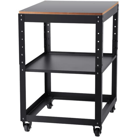 VEVOR Maschinenständer Dickenhobel 70,3×60,3×90cm Untergestell Dickenhobelmaschine Stahl & MDF Max. Belastbarkeit 45kg Maschinentisch höhenverstellbar Kompitable mit meisten Hobelmaschinen Sägen (1/5)