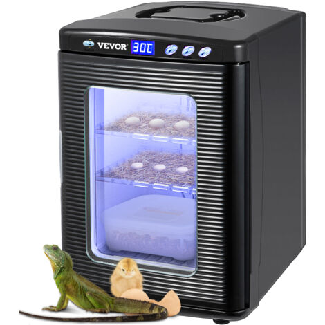 VEVOR Brutapparat Reptilieneier Inkubatoren 25L Labor Kühlung Heizung 5-42℃ 220V für Bruteier Schwarz (1/5)