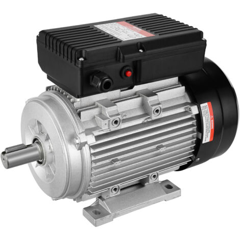 VEVOR 2,2 kW Elektromotor 2800 U/min,Wechselstrom 220–240 V,13,8 A,90 l,B3-Rahmen,Luftkompressormotor einphasig,24 mm Keilwelle,Rechts-/Linkslauf für landwirtschaftliche Maschinen,allgemeine Geräte