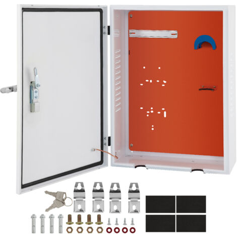 VEVOR Tesla-Ladestationsbox, 70 x 50 x 25 cm, Outdoor-Kabelbox, Ladebox, Kabel-Organizer, IP32 wasserdicht, staubdicht, Cool Roll Steel-Elektrogehäusebox, für Tesla-Wandanschluss (1/5)