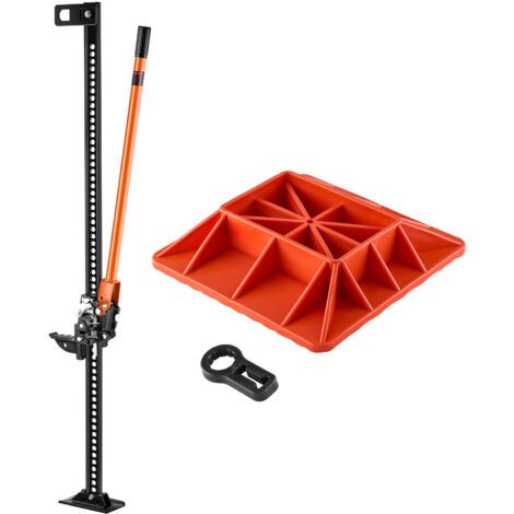 VEVOR Farm Wagenheber Offroad mit Sockel High Lift Farm Jack (3,18 t) Offroad-Nutzwagenheber, Stoßstangenheber Hochleistungshebebühnen mit 130,1–1380 mm Hubbereich für Traktor Lkw SUV (1/5)