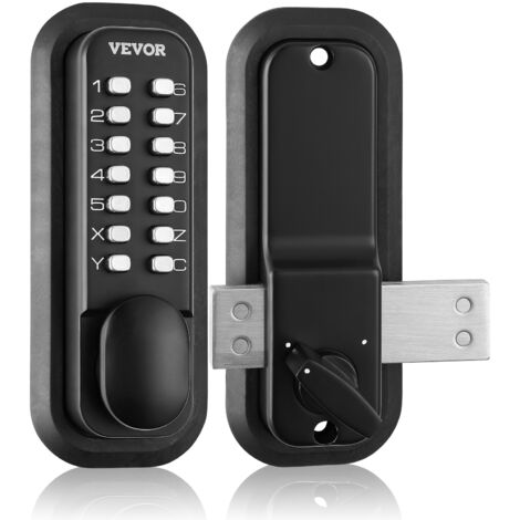 VEVOR Schlüsselloses Türschloss mit Mechanischem Codeschloss, 40 / 50 mm Retro Stil 14-Passwortschloss, 35–65 mm Türstärke Kombination Code Türschloss Geeignet für Garage, Hotel, Büro, Studio usw. (1/5)