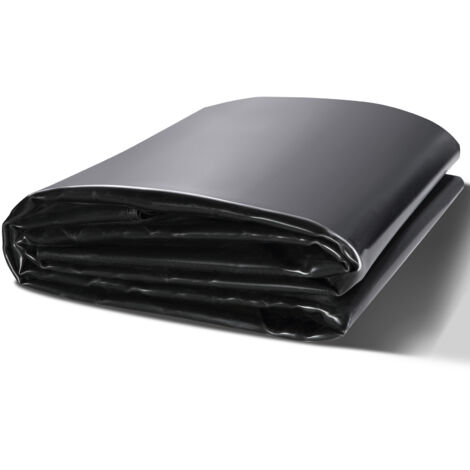 VEVOR Teichfolie, 10 x 15 Fuß, 45 mm Dicke, biegsame Teichfolien aus EPDM-Material, leicht zu schneidende Unterlage für Fisch- oder Koi-Teiche, Wasserfallbasis, Springbrunnen, Wassergärten, Schwarz (1/5)