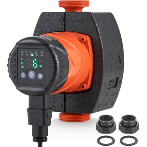 VEVOR Heizungspumpe 6 m Förderhöhe, Umwälzpumpe, 220 V, 45 W, 60 L/min, hocheffiziente Umwälzpumpe, automatische Wasserumwälzpumpe, 1-1/2 Zoll NPT-Gewinde, EMC Pumpe für Warmwasserbereitersystem (1/5)