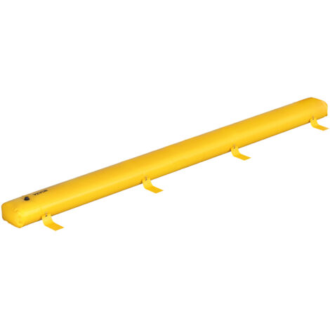 VEVOR Überschwemmungsbeutel, 24 Fuß Länge x 12 Zoll Höhe, wiederverwendbare PVC-Wasserumleitungsrohre, leicht mit ausgezeichneter wasserdichter Wirkung, verwendet für Türen, Garagen, Gelb (1/5)