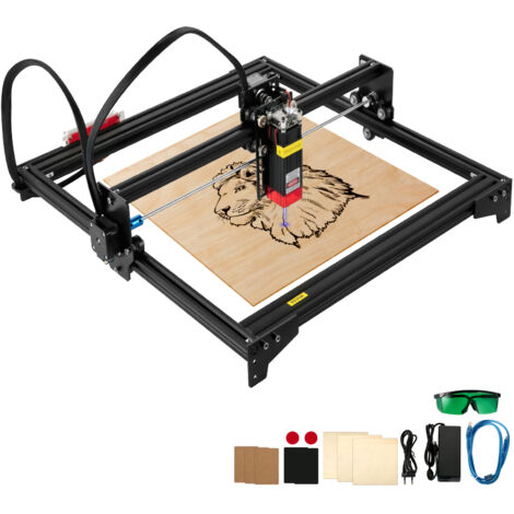 Mophorn Desktop-Lasergravierer, 5,5 W Leistung, 16,1 x 15,7 Zoll große Gravurfläche, schwarz