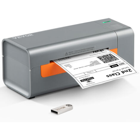 Vevor – Thermoetikettendrucker 203DPI – 150mm/s Hochgeschwindigkeit – 40-108mm Etikettenbreite – USB – Automatische Etikettenerkennung – Kompatibel mit Windows, Mac, Linux, Chromebook (1/5)