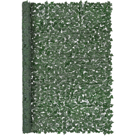 VEVOR Sichtschutzzaun aus Efeu, 2440 x 1830 mm, künstliche Pflanzenwand, Efeuzaun mit verstärkter Verbindung, künstliche Hecken mit Weinblättern als Dekoration für Garten, Hof, Balkon oder Terrasse (1/5)