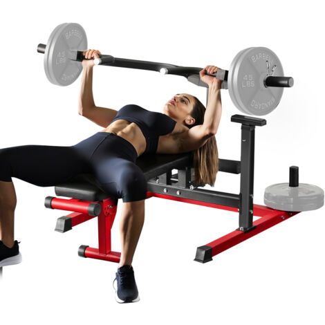 VEVOR Brustpresse, 204 kg belastbares Bankdrückset, verstellbare flache Schrägbank mit unabhängigen konvergierenden Armen, obere Brust-Ausrüstung, Heim-Fitnessgerät für Brust Bauchmuskeltraining