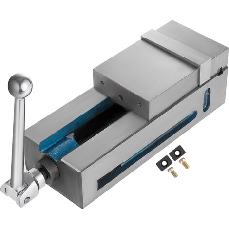 VEVOR Schraubzwingen-Schraubstock, 30 mm Backenhöhe 100 mm Kieferbreite Tischschraubstock, 19 KN Max. Spannkraft Werkbank Schraubstock, Schraubstock Drehbar aus Stahl, CNC Werkzeugmaschine Zubehör