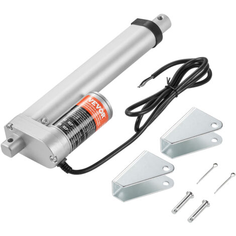 VEVOR 1500N Linear Actuator DC 12V Linearantrieb IP54 Elektrischer Linearmotor 150mm Hublänge Geräuschpegel ≤60dB Elektrische Türöffner 5mm/s Fahrgeschwindigkeit Lineartechnik Verstellantrieb