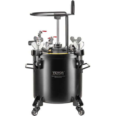 VEVOR Druckbehälter für Sprühfarbe, 20 L Druckbehälter, 70 psi einstellbarer Druck, Druckbehälter-Farbbehälter mit Rollen und Dichtmittel zur Leckreparatur, für Heimdekoration und Industrielackierung (1/5)