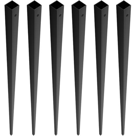 Mophorn Metallbaluster für Treppen, 44 x 0,5 Zoll quadratische dekorative Geländerspindeln aus Aluminiumlegierung, 31er-Packung Deckbaluster mit Schrauben (1/5)