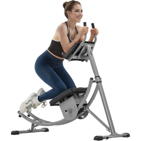 VEVOR Bauchmuskeltrainingsgerät Bauchtrainer AB-Maschine für Fitnessstudio, Bauchtrainer 200 kg Gewichtskapazität, Bauchmuskeltrainer für Krafttraining, klappbares verstellbares Fitnessgerät