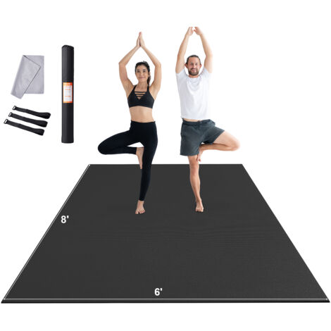VEVOR Trainingsmatte, rutschfeste, hochdichte Premium-Yogamatte, Trainings-Yogamatte für Männer und Frauen, Fitness- und Trainingsmatte mit Tasche und Tragegurt, Pilates und Bodentraining (1/5)