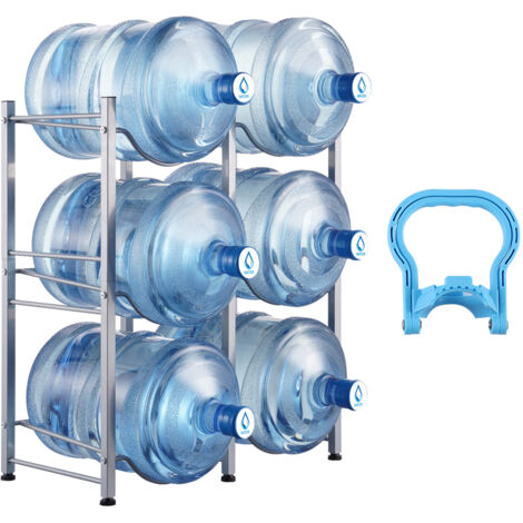 VEVOR Wasserkrughalter – 5 Flaschen, Einreihig, 95 Kg Tragkraft, 332 X 330 X 1355 Mm, Aus Gusseisen, Für Küche & Büro