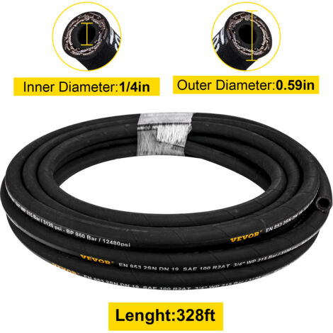 VEVOR Hydraulikschlauch 6,35 Mm X 30,5 M – 5800 P Produktbild-Vorschau 3