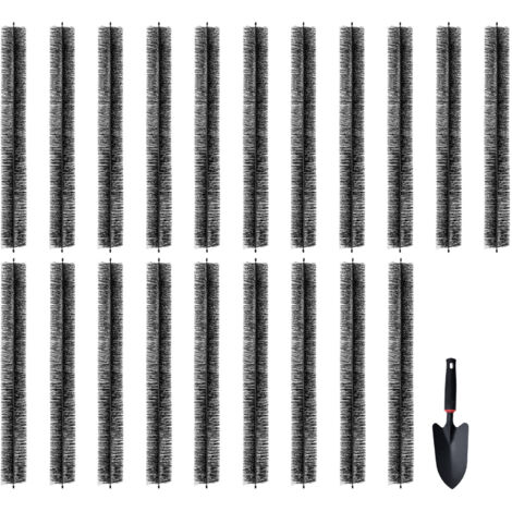 VEVOR Dachrinnenbürste, 18,3m Gesamtlänge, φ110mm, Dachrinnenreinigungswerkzeug, bodennahe Dachrinnenbürste, Laubschutz für 12,7cm Dachrinnen, entfernt mühelos Blätter und Schmutz vom Dach, 20er-Set (1/5)