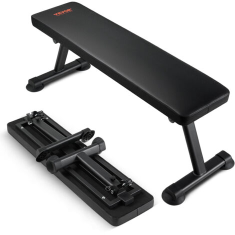 VEVOR Hantelbank Flachbank faltbare Krafttrainingsbank, Extreme Belastbarkeit 454 kg, Trainingsbank Fitness Bank Drückbank Zuhause für Ganzkörpertraining Mehrzweck-Krafttraining und Bauchmuskelübung (1/5)
