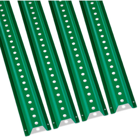 VEVOR 6 Fuß U-Kanal-Schilderpfosten, 4er-Pack grüne, robuste feste Zaunpfosten aus Stahl, U-Kanal-Schild aus Stahl für Garten, Hof, Bauernhof oder Verkehrskreuzung (1/5)