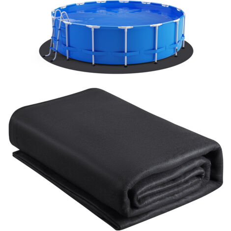 VEVOR Poolunterlage, 6,4 m, Bodenplane für oberirdische Schwimmbecken, extra dicke Bodenschutzplane, Aufstellpool Poolmatte aus Geotextilmaterial, verlängert die Lebensdauer der Folie (1/5)