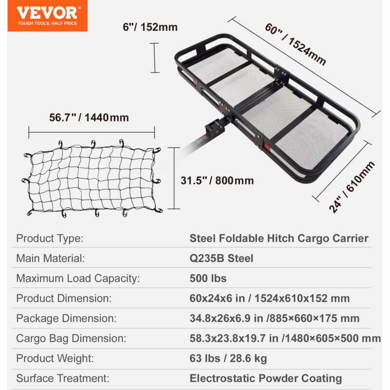 Portapacchi da tetto con borsa impermeabile da 425 L, Porta bagagli universale con cinghie a cricchetto per SUV