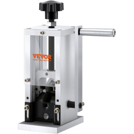 VEVOR Macchina Spellacavi Manuale in Lega di Alluminio Calibro tra 1,5-25 mm, Macchinetta Spellafili Manuale per Cablaggio Cavi Elettrici Funzionamento con Trapano 13 x 13 x 30 cm, Spella Cavi Manuale