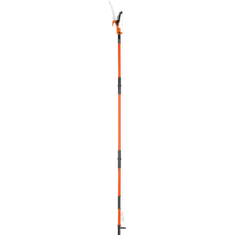 VEVOR Seghetto per Potatura Manuale Asta Estensibile tra 2,24-8,24m con Borsa per Tagliare Segare Rami Boschi Alberi in Altezza, Troncarami Manuale 5,9kg Palo Estensibile in Fibra di Vetro Lama Curva