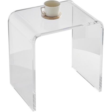 VEVOR Tavolino da Salotto 415x305x460 mm Tavolino da Soggiorno in Acrilico Capacita Carico max. 25 kg per Ufficio a Portata di Mano Soggiorno Camera da Letto Balcone Tavolino Caffe Trasparente Basso (1/5)