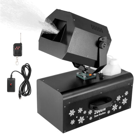 VEVOR Macchina per Neve 2000 W, Macchina Oscillante per Produrre Neve, Macchina per Fiocchi Neve con Telecomando Cablato e Wireless Serbatoio 5 L, Macchina Neve Finta per Feste di Natale Matrimoni