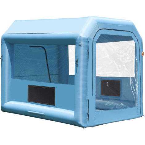VEVOR Cabina di Verniciatura Gonfiabile, Tenda di Verniciatura Gonfiabile Portatile Potente Ventilatore, Sistema di Filtro dellAria, Verniciatura per Auto Veicoli e Mobili 3,9 x 2,4 x 2,4 m, 550 W