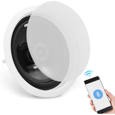 VEVOR Altoparlanti da Soffitto Bluetooth da 17 cm, 150 W, Sistema di Altoparlanti da Incasso a Soffitto e da Incasso con Impedenza 8Ω Sensibilita 89 dB, Casa Cucina Soggiorno Esterne Coperte 1 Pezzo