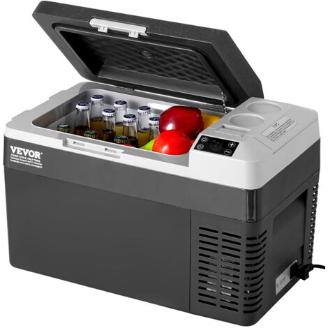 VEVOR Frigorifero Portatile per Auto, Frigorifero 12 V, Congelatore Portatile Zona Singola 25 L, Temperatura Regolabile - 20 20 ℃, Refrigeratore a Compressore per Casa, Esterno, Camper, Auto