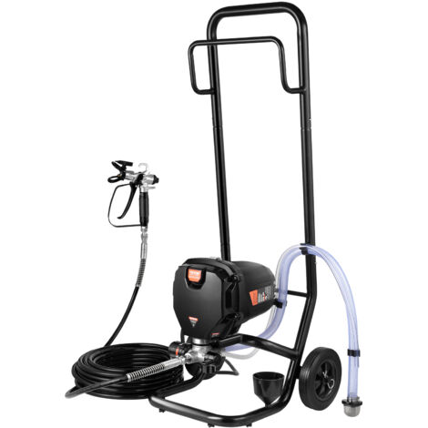 VEVOR Spruzzatore Vernice con Supporto, Spruzzatore Airless Elettrico ad Alta efficienza 750 W 3000 PSI Carrello, Effetto Pittura Fine e Uniforme, Spruzzatori di Vernice per Mobili