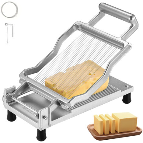 VEVOR Affettatrice per Formaggio 317 x 169 x 90 mm Taglierina per Formaggio Ultra sottile 0,5 cm Filo per Affettare Il Formaggio Staccabile, con Filo per Coltello in Acciaio Inossidabile 316, Cucina