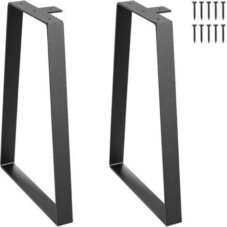 VEVOR Gambe per Tavolo da 2 Pezzi Gambe Trapezoidali, Kit di Gambe per Tavolino Lunghezza 406,4mm Acciaio Capacita Carico max. 181kg, Set di Gambe 2 Pezzi Regolabili per Mobili Tavolo da Casa Ufficio
