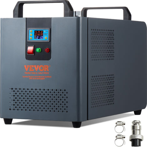 VEVOR Refrigeratore deAcqua Industriale 200 W Sistema di Raffreddamento Refrigeratore deAcqua Industriale, Capacita Serbatoio Acqua 12 L Portata Massima 7,8 L/min per Macchina per Incisione Laser CO2