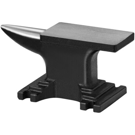 VEVOR Incudine da Fabbro, 4 kg Incudine in Acciaio Fuso a Corno Singolo Rotondo Compatto Resistente 132x68 mm Durezza 50HRC, Strumento per Lavorazione dei Metalli Artigianato Creazione di Gioiellieri