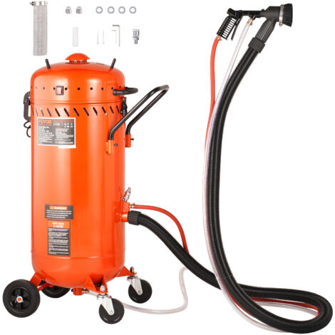 VEVOR Sabbiatrice a Vuoto da 28 Galloni, Sabbiatrice Senza Polvere con Sistema di Aspirazione Incorporato da 1200 W per il Controllo della Polvere e il Riciclo dellAbrasivo, Sabbiatrice abrasiva per I