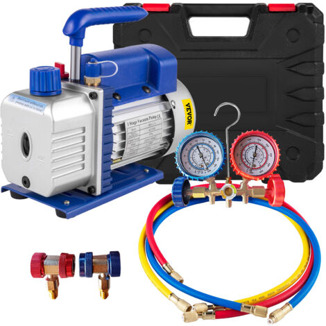 VEVOR 4CFM 1 / 4HP 7.5kg 225ml pompa a vuoto rotativa a palette, condizionatore dearia domestico 304 pompa in acciaio inox, aspirapolvere frigorifero, imballaggio sottovuoto, industriale