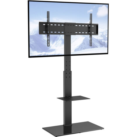 VEVOR Supporto TV Girevole per TV da 32 a 85 pollici, Supporto da Pavimento Altezza Regolabile, Capacita di Carico di 45 kg, VESA massimo 400x800 mm, per Soggiorno, Casa, Ufficio, Aula