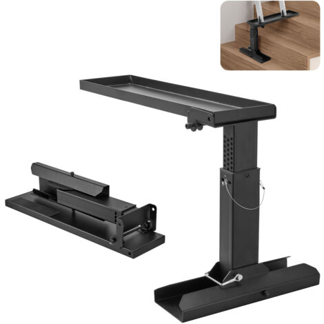 VEVOR Livellatore per Scale, Superficie di Supporto 594,36 mm x 289,5 - 457,2 mm Strumento di Livellamento per Scale in Acciaio, Tramoggia Pieghevole, per Scale Estensibili per Terreni Irregolari