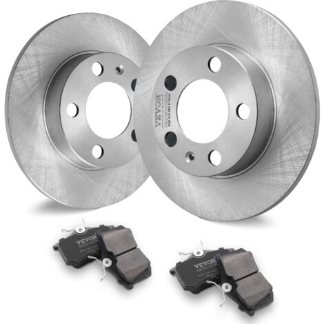 VEVOR Kit Freno Posteriore Compatibile 231,7 mm Dischi Freno 6,1 kg con AUDI A3(8L), SEAT IBIZA, SKODA OCTAVIA, ROOMSTER, VW GOLF Ⅳ, Kit di Sostituzione Pastiglie Freno in Ceramica, Rotori Posteriori (1/5)
