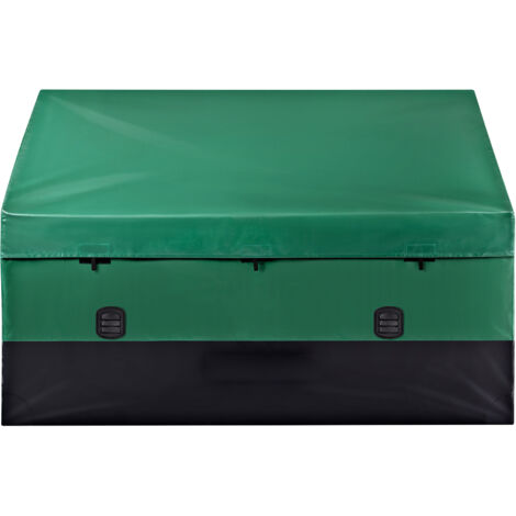 VEVOR Scatola per Stoccaggio da Esterno in PE Impermeabile con Coperchio Manici Laterali Volume da 660L, Contenitore Porta Attrezzi da Giardino con Coperchio Inclinata Capienza 660L, Baule da Giardino (1/5)