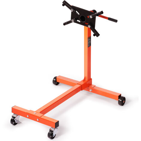 VEVOR Cavalletto di Supporto per Motori da Officina Portata Massima 340kg con Ruote Freni, Supporto di Motore Mobile Base Forma di H Bracci Girevoli 360°, Supporto per Motore Auto Veicoli da Officina (1/5)