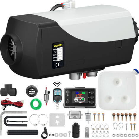 VEVOR 12V 8KW Riscaldatore d’aria Diesel Riscaldatore di Carburante Riscaldato Riscaldatore d’ria Diesel con Riscaldamento Fisso Diesel con Interruttore LCD