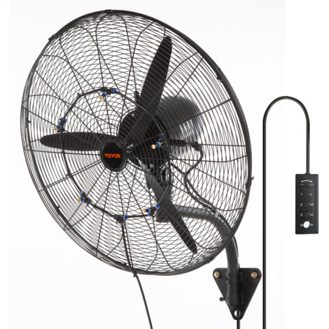VEVOR ventilatore da parete, 24 pollici, 3 velocita ad alta velocita max. 7000 CFM, Ventilatore da parete industriale oscillante impermeabile, commerciale o residenziale per magazzino, serra, officina